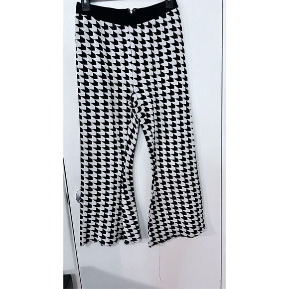GOOD TIME USA HOUNDSTOOTH BACK ZIP PANTS WOMENS SIZE M - Picture 2 of 12